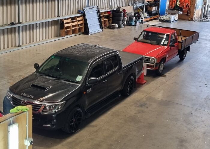 A 2012 Toyota Hilux vs. A 1988 Toyota Hilux