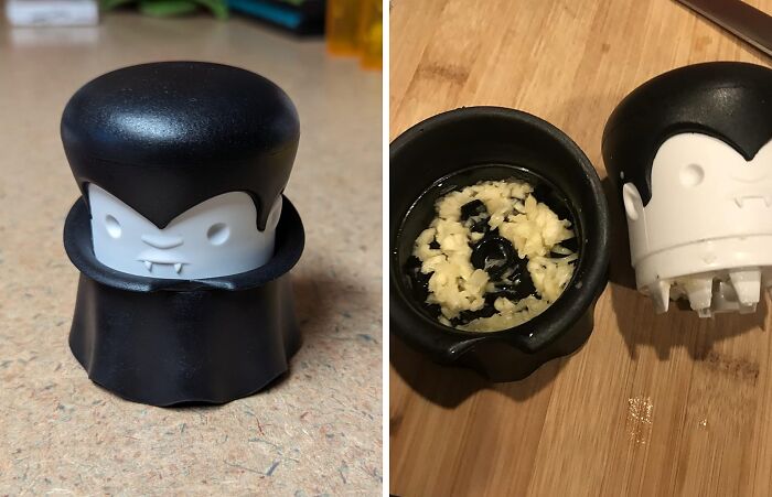 This Gracula Garlic Crusher Will Make Mincing Garlic A Bloody Good Time