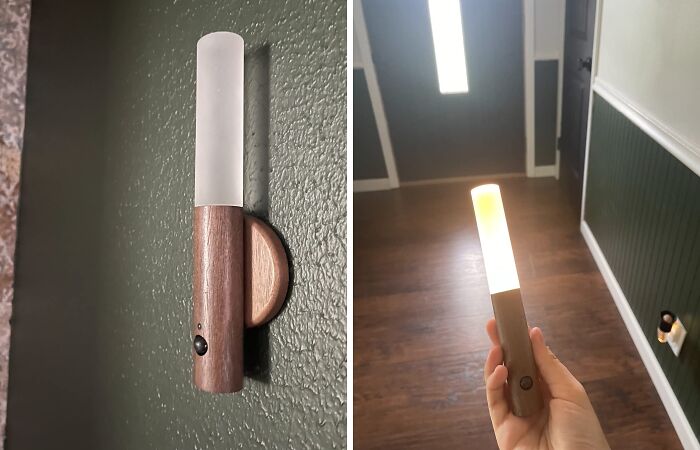 No More Fumbling For The Light Switch In The Middle Of The Night! These Magnet Body Sensor Night Lights Will Illuminate Your Path With A Gentle Glow