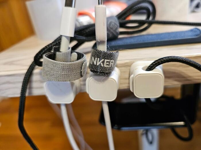  Magnetic Cord Holders Will Make Your Tangled Cables Stick It To Clutter, Keeping Your Workspace (And Sanity) Tidy And Organized