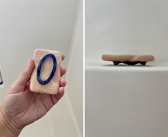 Your Soap Will Last Longer And Your Shower Will Be Cleaner With This Bar Soap Gripper - A Simple Solution To A Slippery Problem