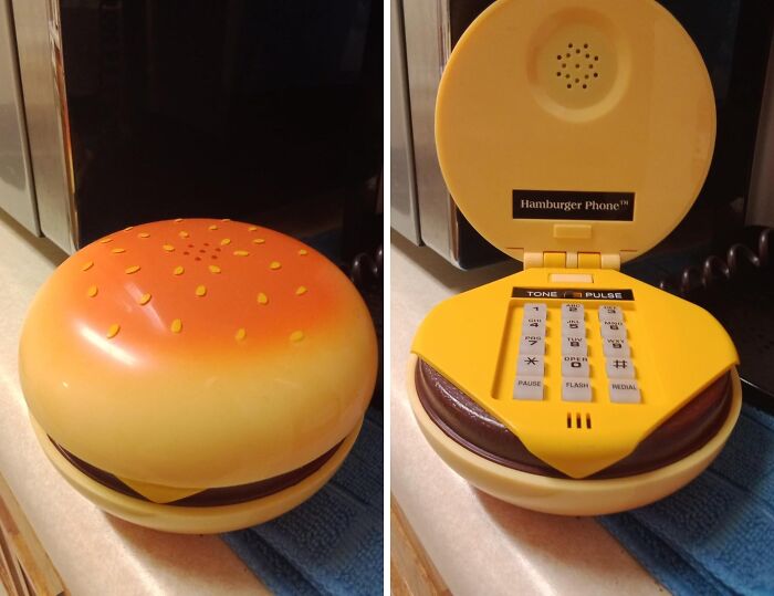 Ditch The Boring Smartphone And Embrace The Retro Charm Of This Iconic Hamburger Phone - Just Like The One From Juno!