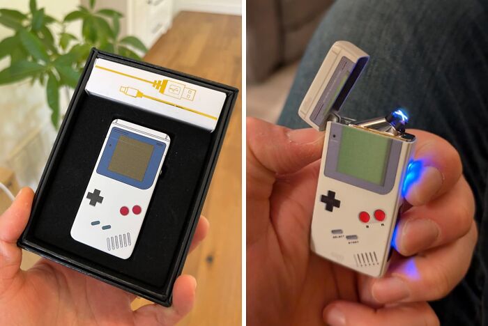 Your Lighter Collection Just Got A Whole Lot Cooler With This Nostalgic And Functional Game Boy-Shaped Electric Lighter