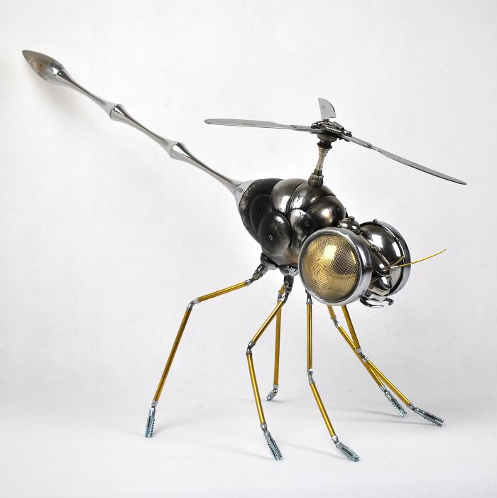 I Created These Unique Sculptures From Scrap Metal And Found Objects (26 Pics)