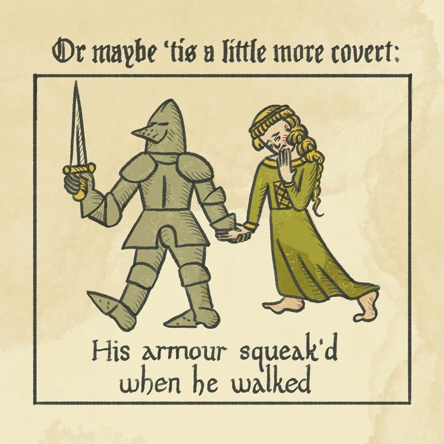 Medieval Humor Meets Modern Dating In ‘Recognising The Ick’ Series By Clarice Tudor