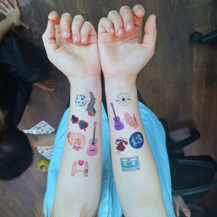 These Temporary Tattoos Are The Perfect Way To Show Off Your Swiftie Pride Without The Commitment Of A Permanent Ink Masterpiece