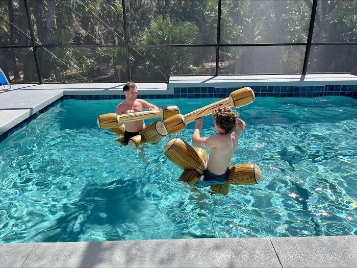  Inflatable Battle Logs: Channel Your Inner Warrior Princess Or Knight And Joust Your Way To Summer Fun