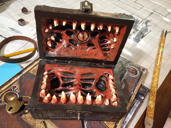  Galdor's Guild Mimic Dice Chest: Because Your Dice Deserve A Home As Epic As Your Adventures