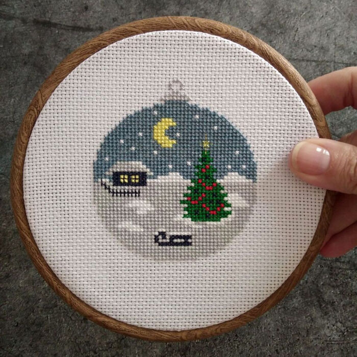 To Have It Ready By Winter, I Start Cross-Stitching In The Summer (14 Pics)