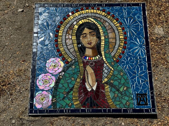 I Captured The Stages Of My Mosaic Artwork Illustrating The Holy ‘Mary’