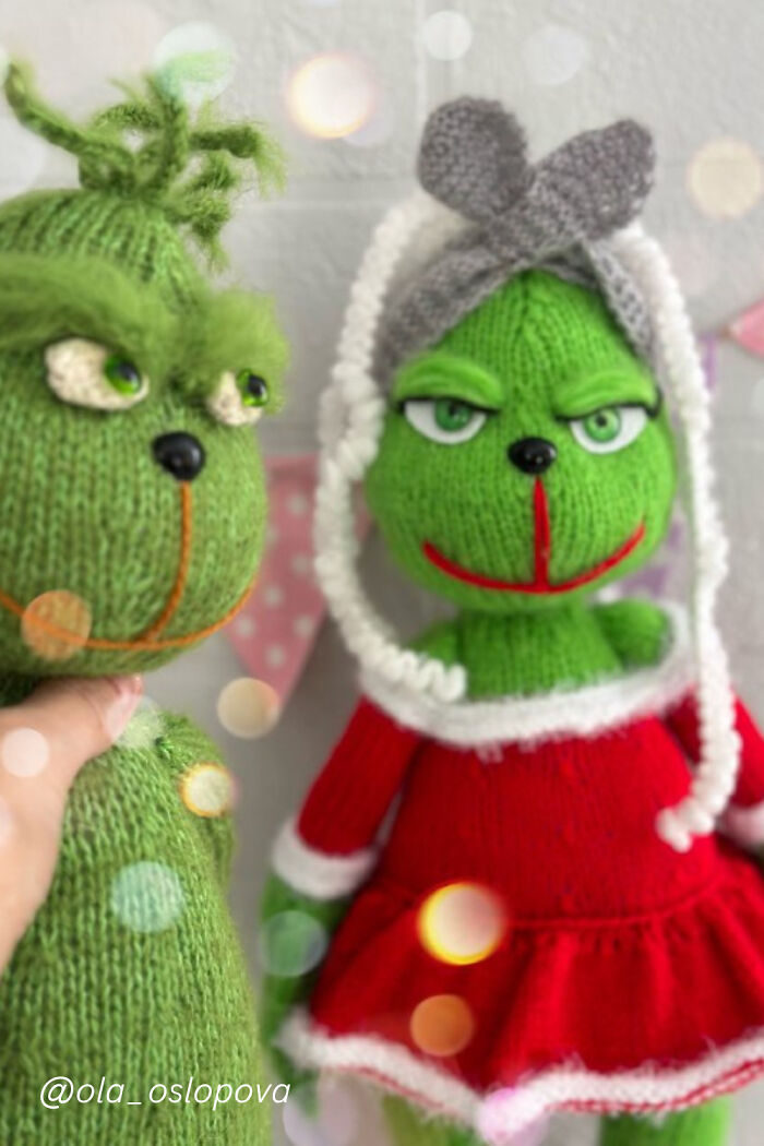 I Made A Christmas Knitting Doll Pattern