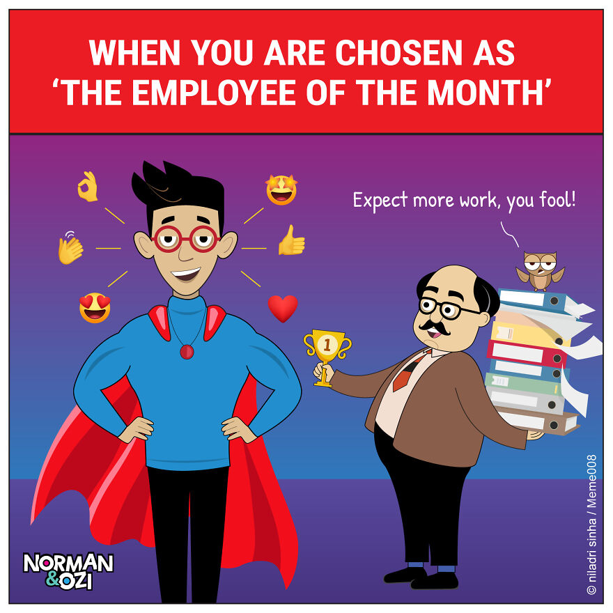 Being 'Employee Of The Month' Is A Superpower... That Comes With A Super Workload! 💪😂