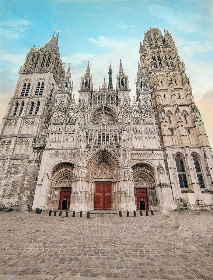 France's Famous Rouen Cathedral Engulfed In Flames, 40 Fire Engines Arrive On Scene