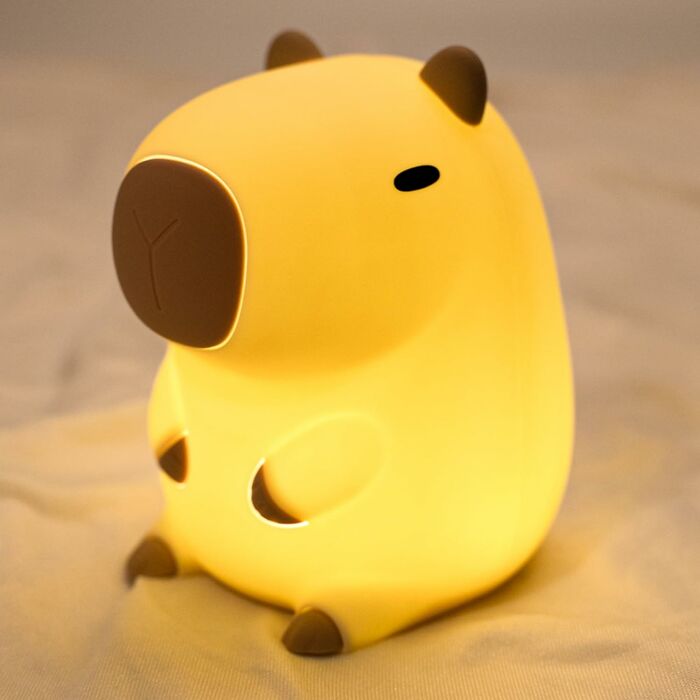 The Capybara Night Light Brings A Warm And Soothing Glow For A Peaceful Night's Sleep