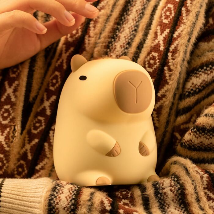 The Capybara Night Light Brings A Warm And Soothing Glow For A Peaceful Night's Sleep