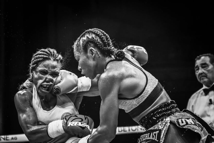 Bronze In Boxing: "Alycia Baumgardner vs. Christina Linardatou 2" By Terrell Groggins