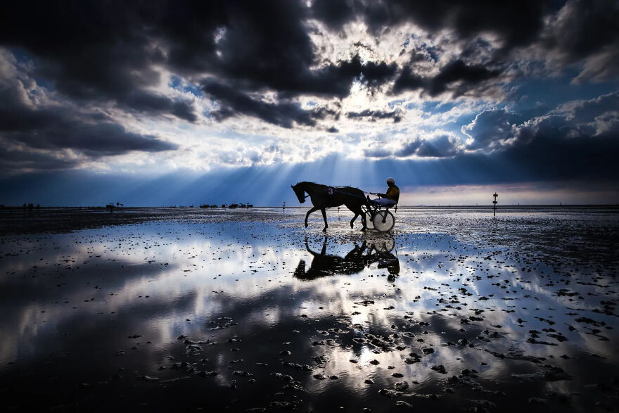 Silver In Equestrian: "Wattrennen Reflection" By Magdaléna Straková