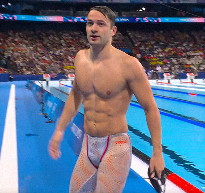 Dutch Swimmer Goes Viral For Super Revealing Trunks During 2024 Olympics: “Is This Legal?”