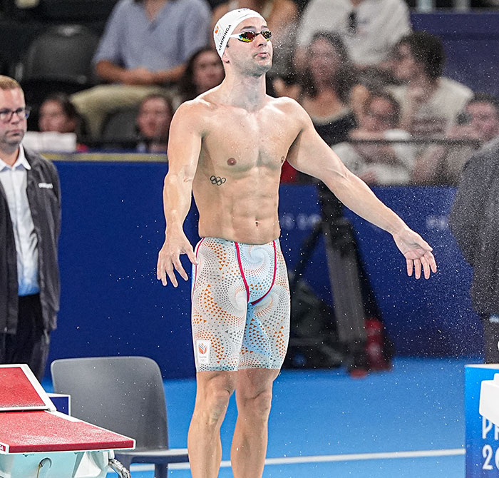 Dutch Swimmer Goes Viral For Super Revealing Trunks During 2024 Olympics: “Is This Legal?”