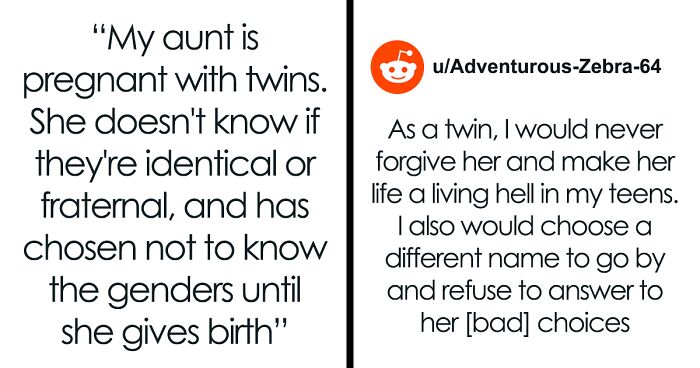 Aunt Considers Naming One Of Her Twins “Violance”, Nephew Is Terrified, Seeks Help Online 