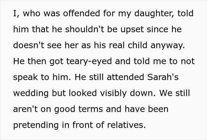 Woman Catches Stepfather Saying She’s Not His “Real” Child, Makes Him Regret It Years Later