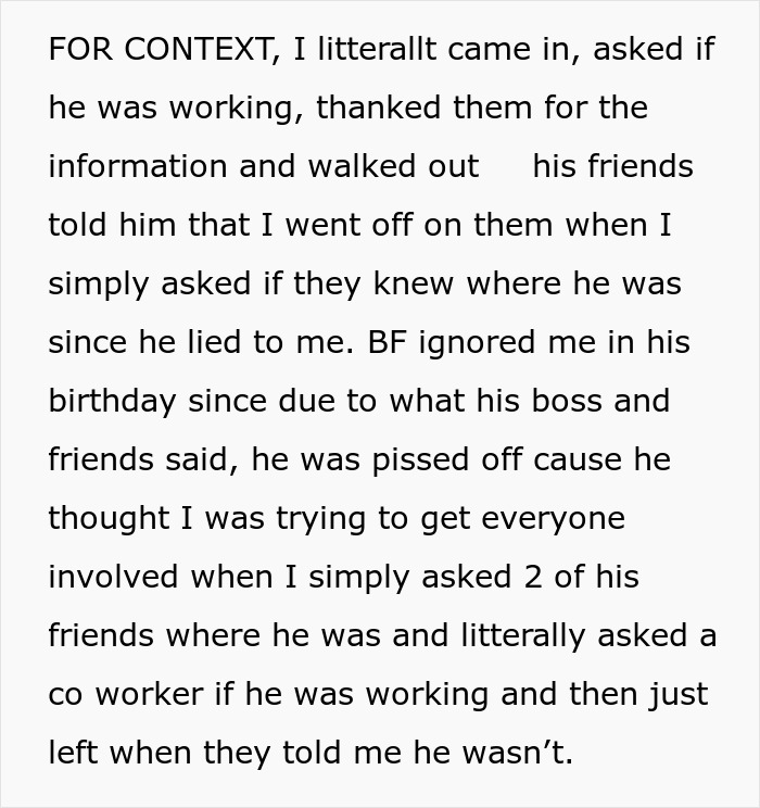 BF Tells GF He Is Working On His Birthday, She Decides To Surprise Him At Work But Finds Out He Lied