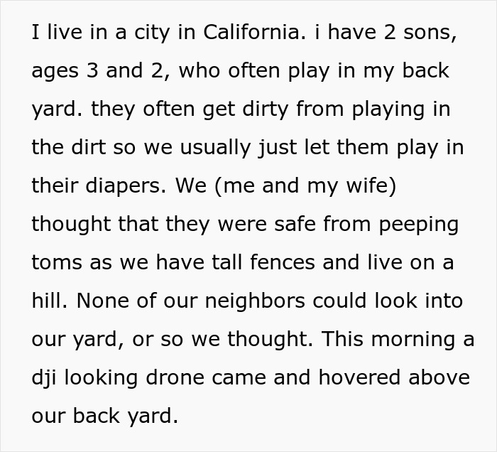 Creepy Stalker Uses Drone To Spy On Family With Small Kids, Guy Takes Matters Into His Own Hands