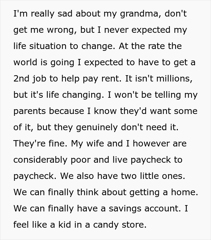 Man Receives Lifechanging Inheritance, Doesn't Want To Tell Wife Full Sum, Sparks Discussion Online