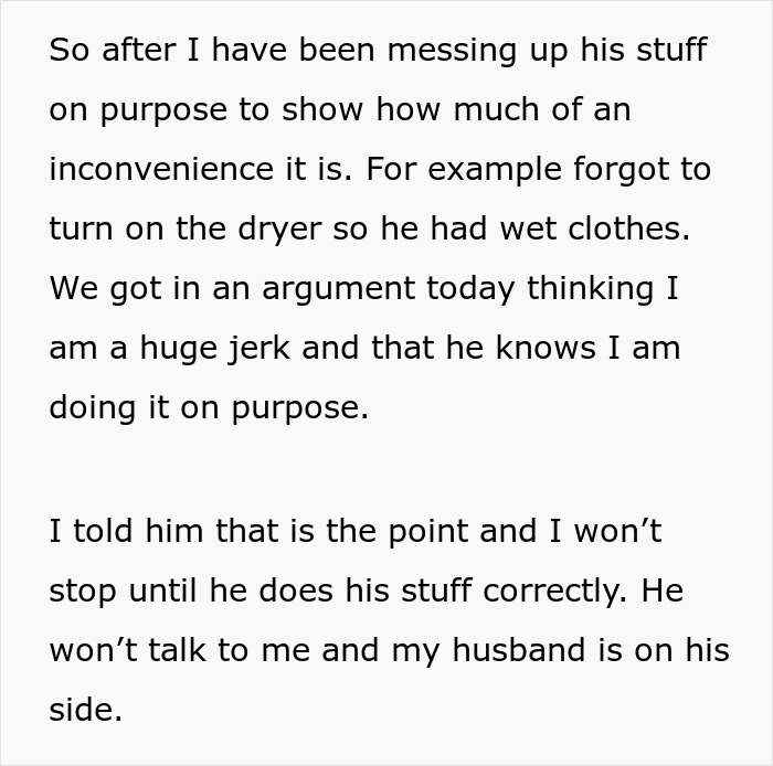 Woman Uses Weaponized Incompetence To Give Her Son A Taste Of His Own Medicine