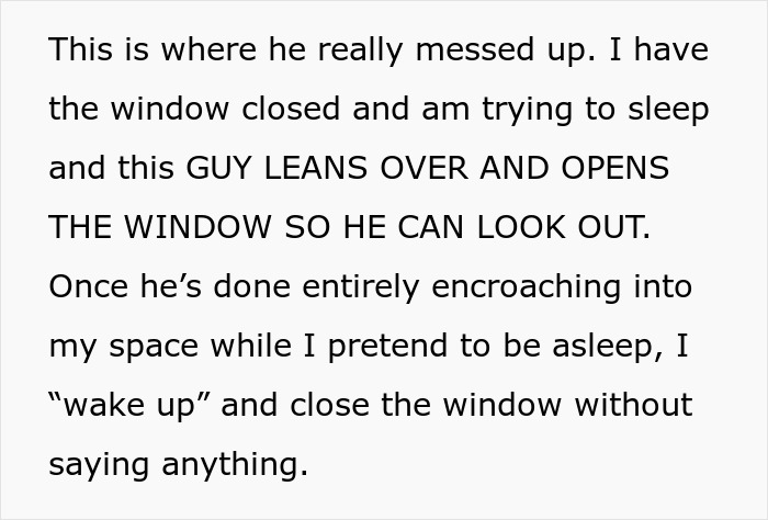 Stinky Guy Keeps Leaning On Woman During Flight, She Just About Starts Screaming At Him