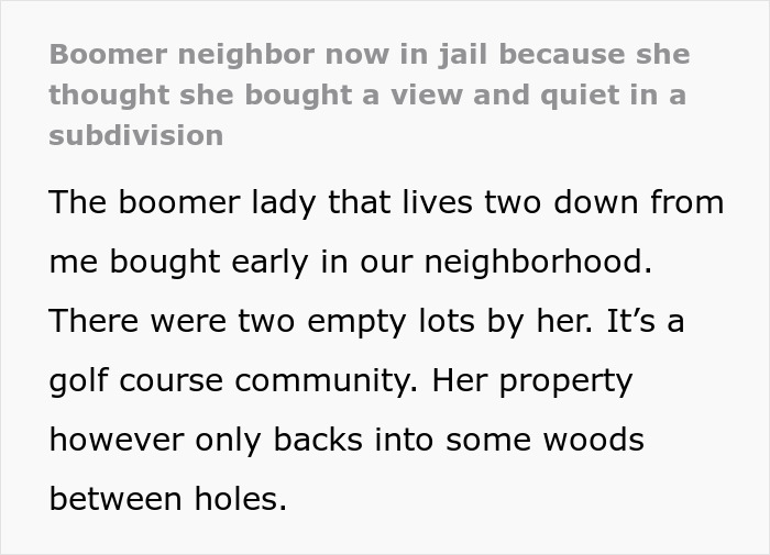 Delusional Entitled Lady Thinks She Owns 2 Lots Next Door, Turns Into A Felon After They Are Bought