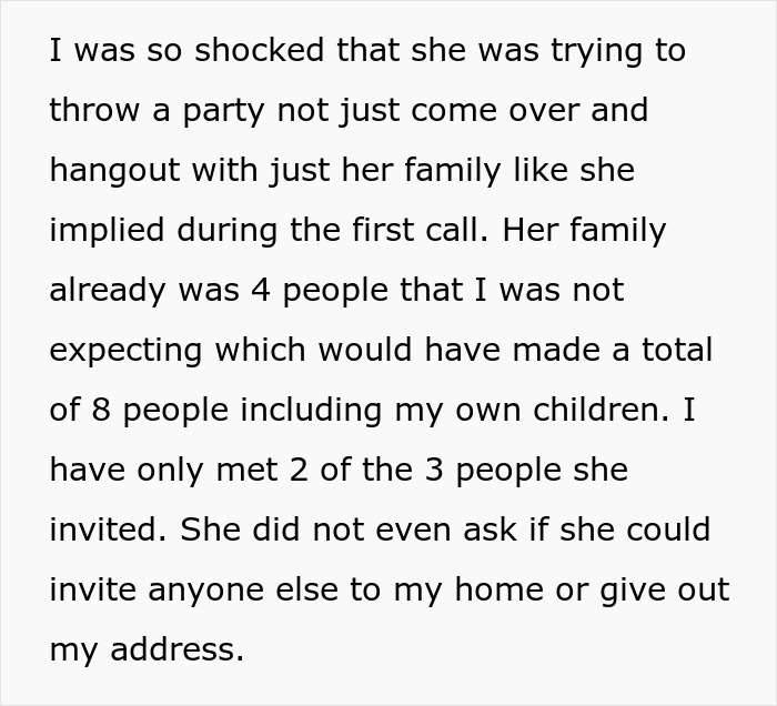 Woman Invites Herself To A Friend’s House To Throw A Party For Family And Friends, Gets Ghosted