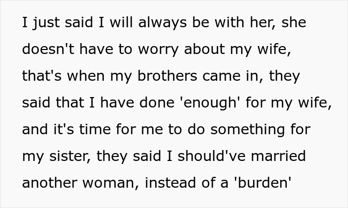 “I Thought It Was A Joke”: Guy Can’t Believe His Family Would Insult Disabled Wife Sleeping Upstairs