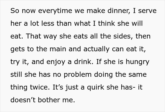 “AITAH For Serving My Wife Less Food Than Me And Our Guests?”