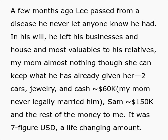 Woman Receives A 7-Figure Inheritance From Stepdad After He Found Out He’d Been Lied To For Years