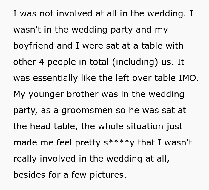 Stepmom Seats Daughter At “Leftover Table” At Her Wedding, Bride Returns The Favor At Her Ceremony