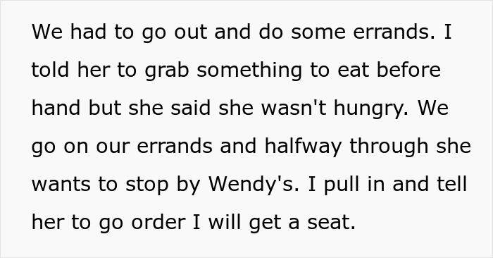 Dad Takes Hungry 15YO To Fast Food Place, Tells Her To Order Her Food, She Can’t Do It