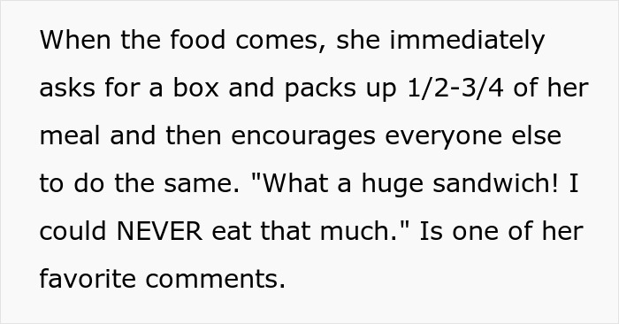 MIL’s Fat Shaming Costs Her Dining Privileges With Son And Daughter-In-Law Due To Her Behavior