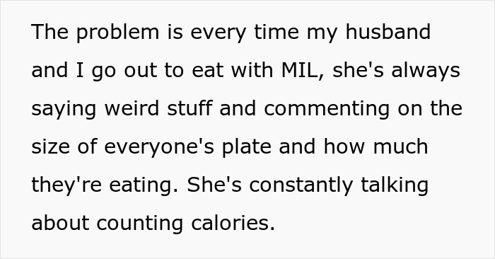 MIL’s Fat Shaming Costs Her Dining Privileges With Son And Daughter-In-Law Due To Her Behavior