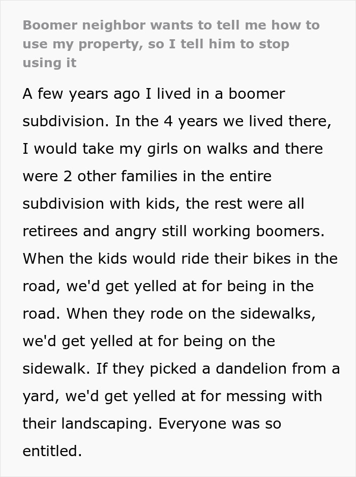 Retired Army Man Threatens To Ruin Neighbor’s Driveway So His Wife Won’t Use It, Man Gets Revenge