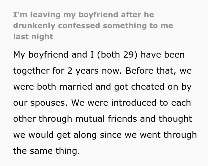 BF Has One Too Many Drinks At Party, Blurts Out Details About His Affair, GF Ditches Him Instantly