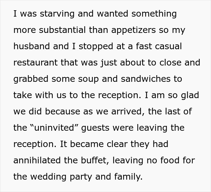 Bride Watches In Horror As 50 Strangers Wreck Her Wedding Buffet After Being Invited By The Pastor