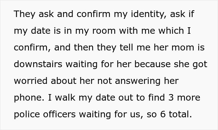 Man Wonders What His Options Are After His Date’s Mom Calls The Cops On Him At 3AM