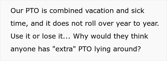 “It Finally Happened”: Woman Is Furious After Boss Expects Her To “Donate” PTO To A Coworker