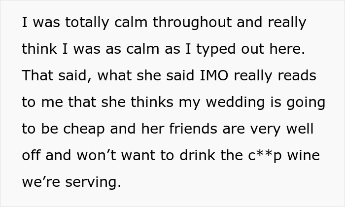 Stepmom Wants To Bring A Cooler Full Of Expensive Wine To Daughter’s Wedding, Bride Feels Insulted