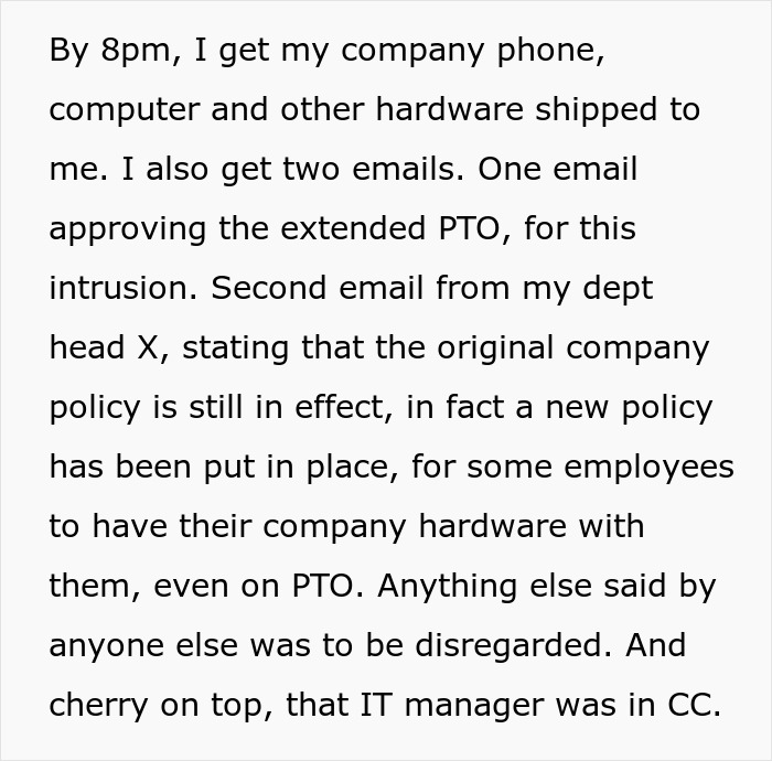 Employee Goes On Vacation And Doesn’t Take The Company Phone As Told, It Costs The Company $6K