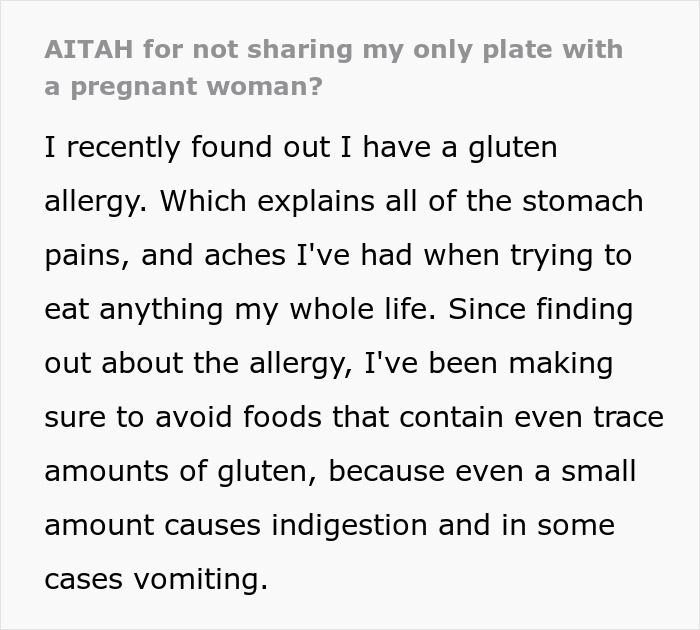 Man Called Selfish And Heartless For Not Sharing Half Of His Food With A Pregnant Woman