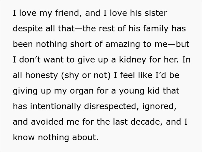 Guy Decides Not To Give Up A Kidney For Best Friend’s Sister As She Intentionally Disrespects Him