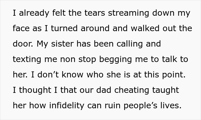 Dad’s Infidelity Ruins Family’s Lives, Woman Is Horrified After Finding Out Married Sis Is Cheating