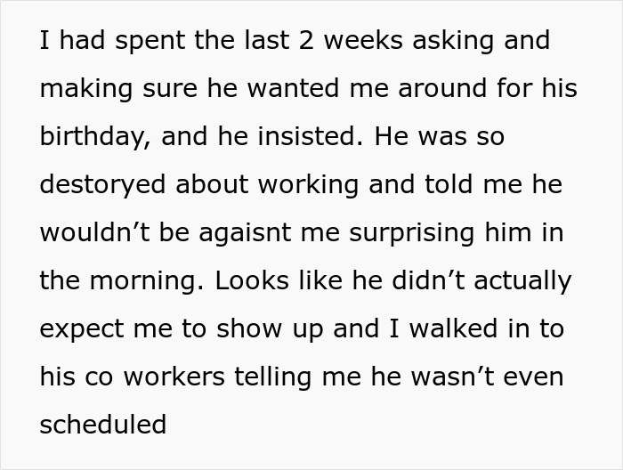 BF Tells GF He Is Working On His Birthday, She Decides To Surprise Him At Work But Finds Out He Lied